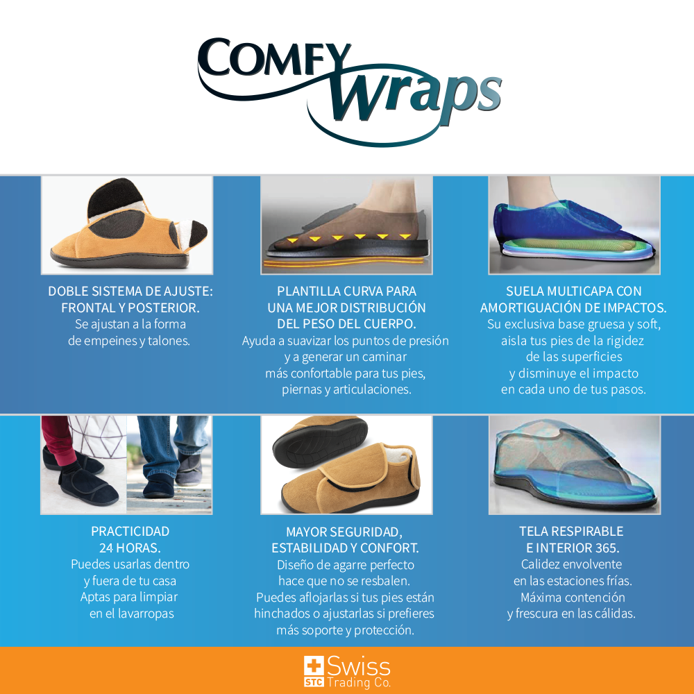 Pantuflas Comfy Wraps Ajustables - DrakoMarket Chile (foto 17)